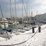 Le port de Saint Martin sous la neige via @AudeGuillemine